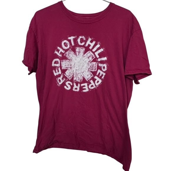 Red Hot Chili Peppers Other - Red Hot Chili Peppers Rock Red & White High End Men's XL T-Shirt MINTY